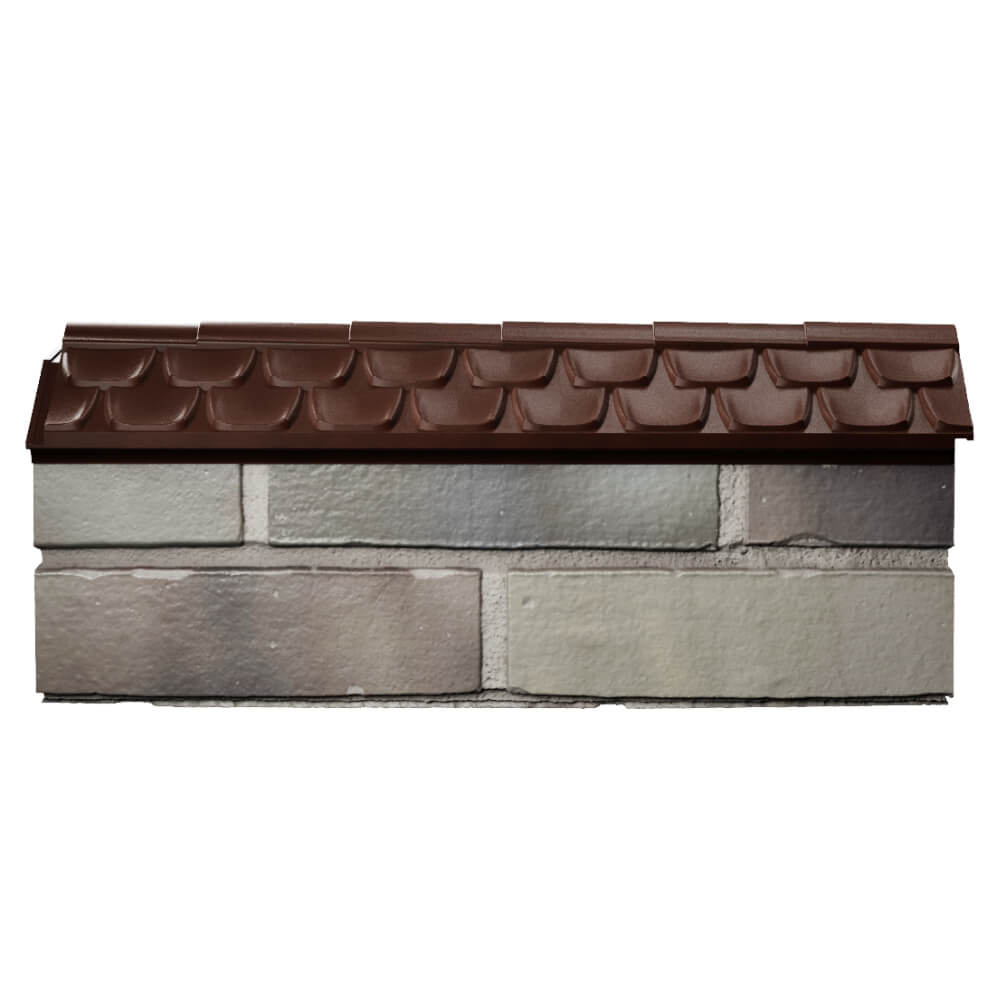 Парапет Zking Эльбрус Коричневый с посадкой на 0.5 кирпича (130мм) в Бишкеке фото