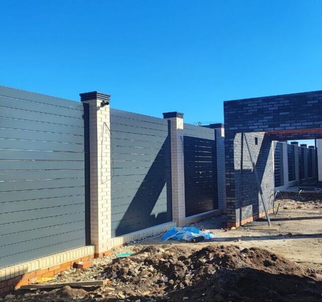 Колпак Zking Бона ХайТек Серый на столб 1.5х1.5 кирпича (385х385мм) в Бишкеке фото