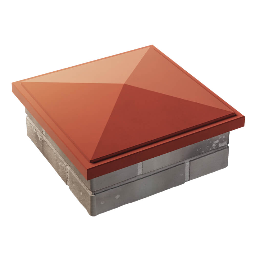 Колпак Zking БонаМоно Красный на столб 1.5х1.5 кирпича (385х385, 400х400мм) в Бишкеке фото