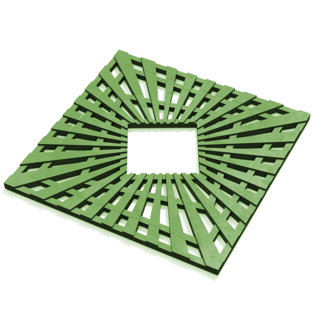 Приствольная решетка для дерева ZKING ATMOSPHERE 1.2х1.2м Зеленая в Бишкеке фото