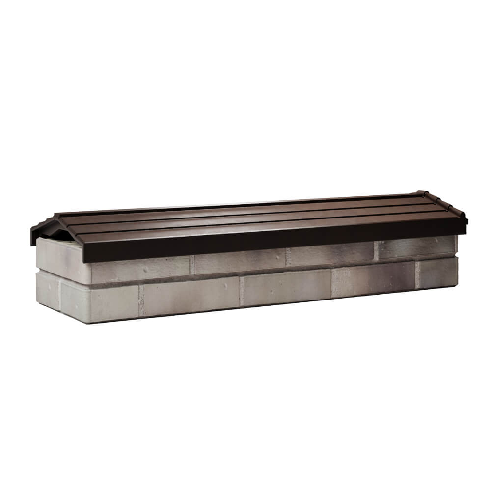 Парапет Zking Бона ХайТек Коричневый посадка на 0.5 кирпича (130мм) Бишкек фото