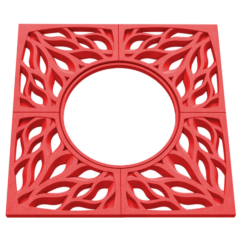 Приствольная решетка для дерева ZKING CRUST 1.2х1.2м Красная в Бишкеке фото