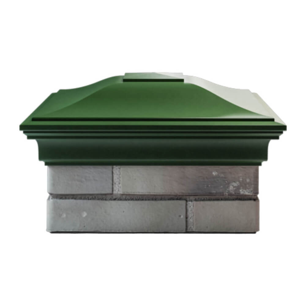 Колпак Zking Монблан Зеленый на столб 1.5х1.5 еврокирпича 0.7НФ (355х355мм) Бишкек фото