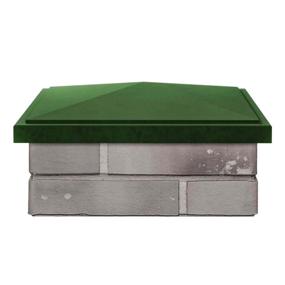 Колпак Zking БонаМоно Зеленый на столб 1.5х1.5 кирпича (385х385, 400х400мм) Бишкек фото