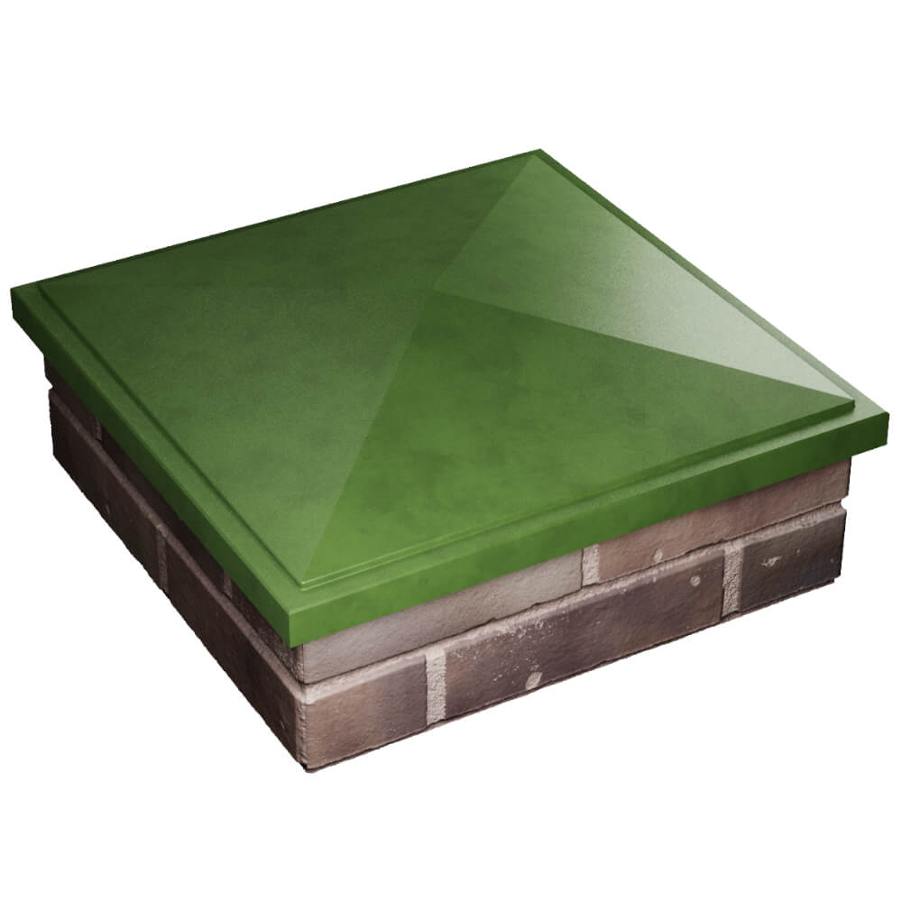 Колпак Zking БонаМоно Зеленый на столб 2х2 кирпича (515х515, 530х530мм) в Бишкеке фото