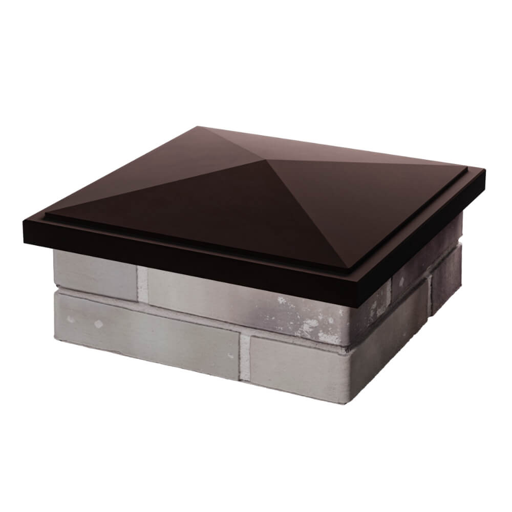 Колпак Zking БонаМоно Коричневый на столб 1.5х1.5 кирпича (385х385, 400х400мм) в Бишкеке фото