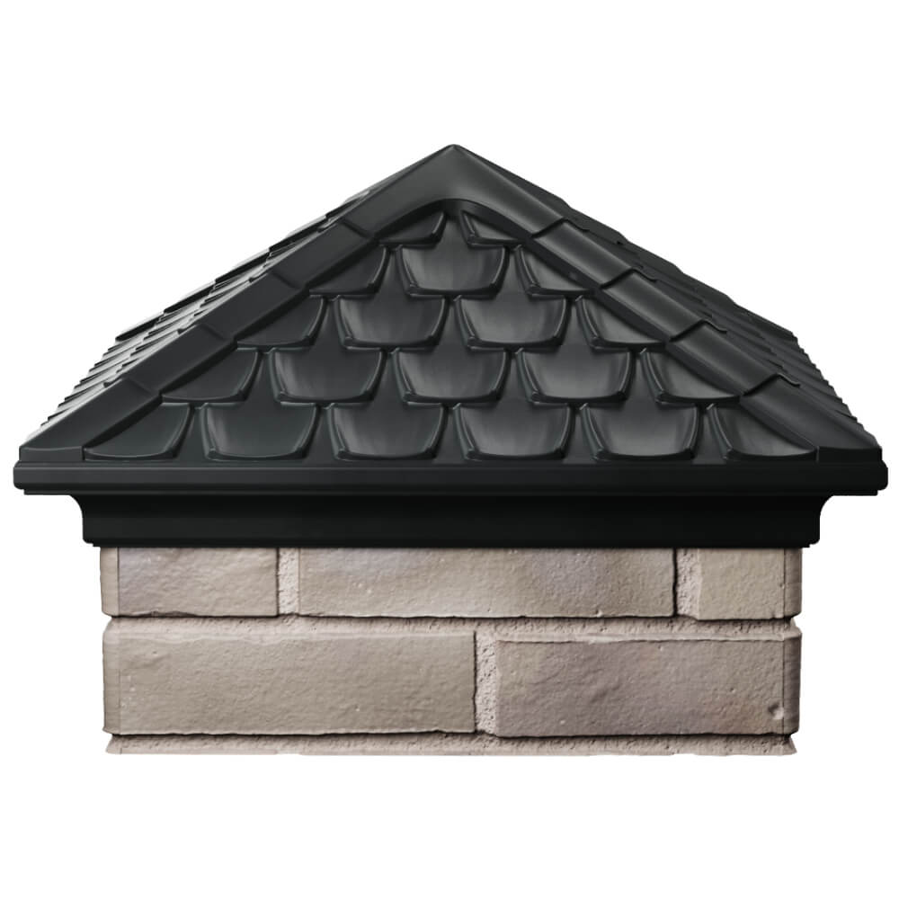 Колпак Zking Эльбрус Черный на столб 1.5х1.5 кирпича (385х385мм) Бишкек фото