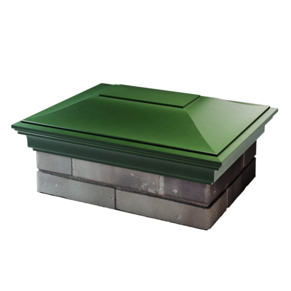 Колпак Zking Монблан Зеленый на столб 2х1.5 кирпича (515х385мм) в Бишкеке фото