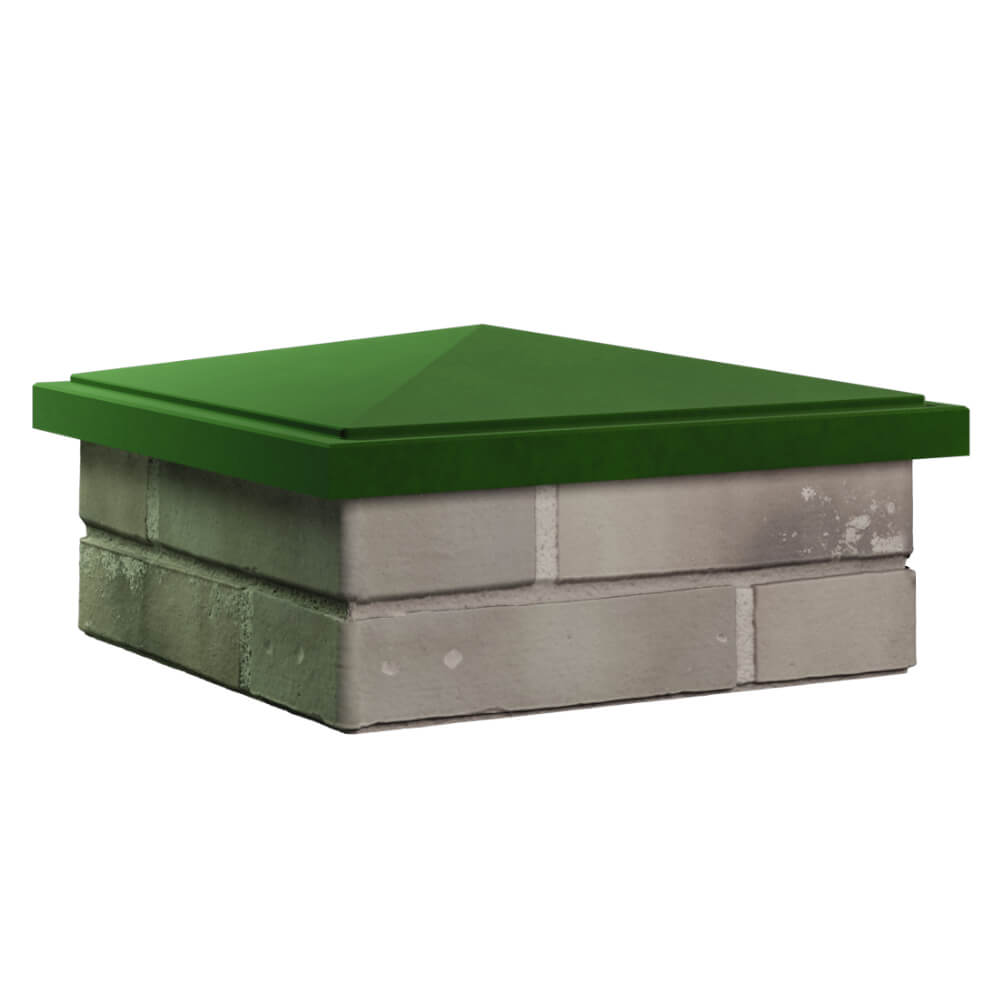 Колпак Zking БонаМоно Зеленый на столб 1.5х1.5 кирпича (385х385, 400х400мм) в Бишкеке фото