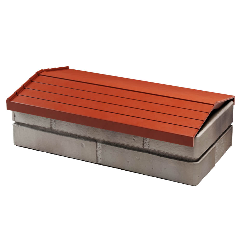 Парапет Zking Бона ХайТек Красный с посадкой на 1 кирпич (200/225/255мм) в Бишкеке фото