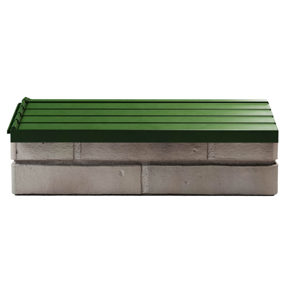 Парапет Zking Бона ХайТек Зеленый с посадкой на 1 кирпич (200/225/255мм) в Бишкеке фото