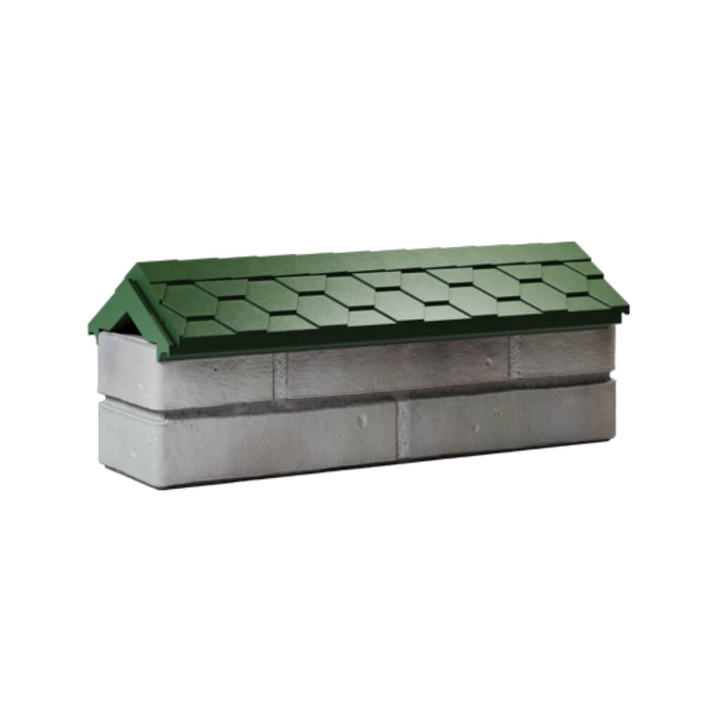 Парапет Zking Эверест Зеленый с посадкой на 0.5 кирпича (130мм) Бишкек фото