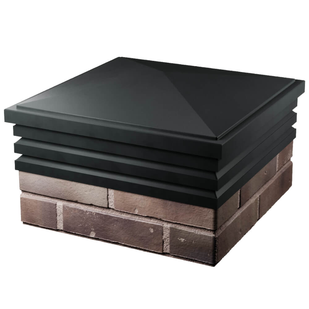 Колпак Zking Бона ХайТек Черный на столб 2х2 кирпича (513х513мм) в Бишкеке фото