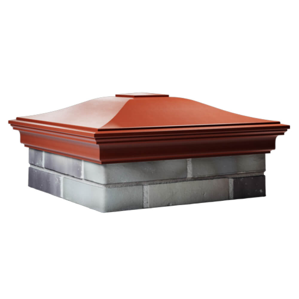 Колпак Zking Монблан Красный на столб 2х2 кирпича (515х515мм) в Бишкеке фото