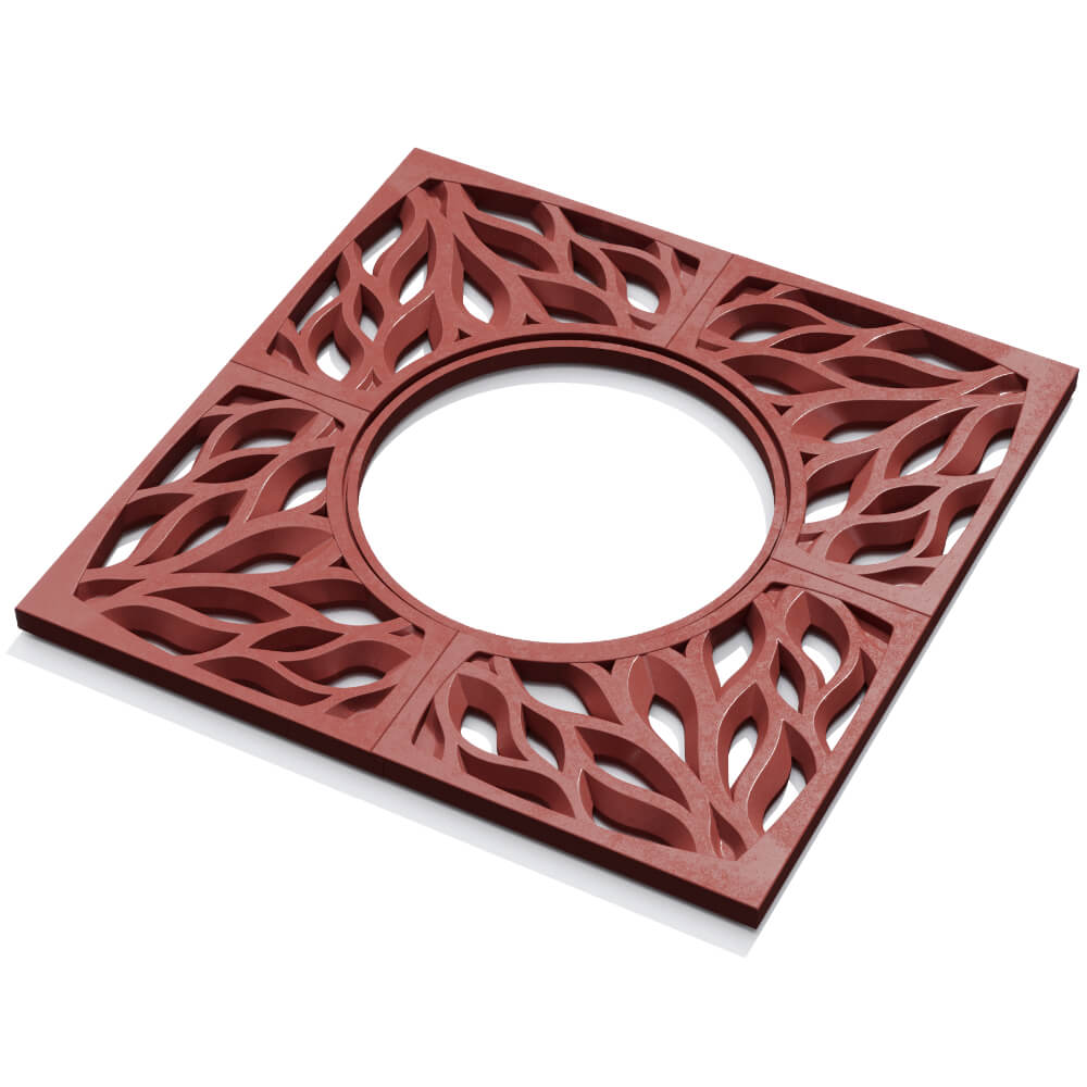 Приствольная решетка для дерева ZKING CRUST 1.2х1.2м Красная в Бишкеке фото