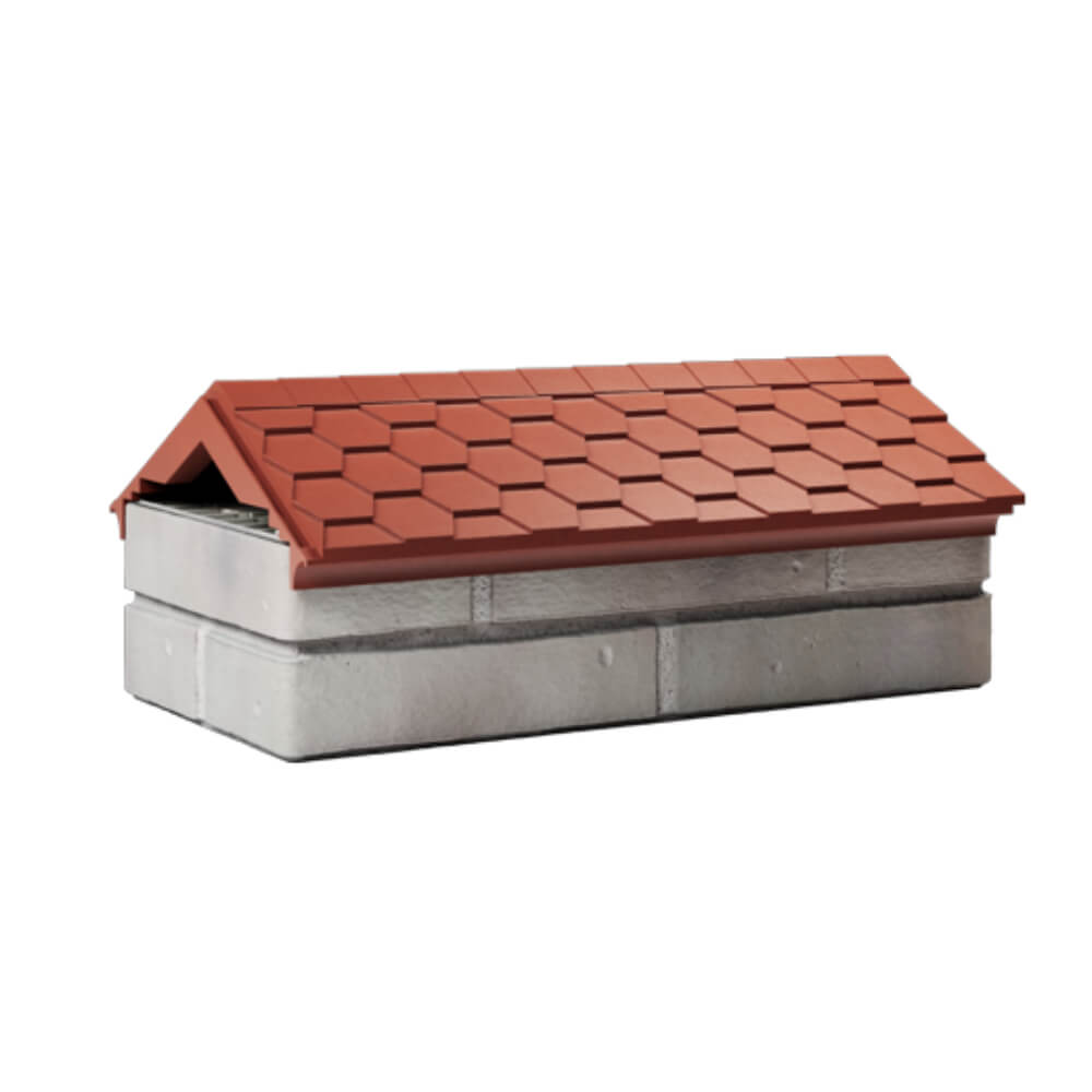 Парапет Zking Эверест Красный с посадкой на 1 кирпич (200/225/255мм) Бишкек фото