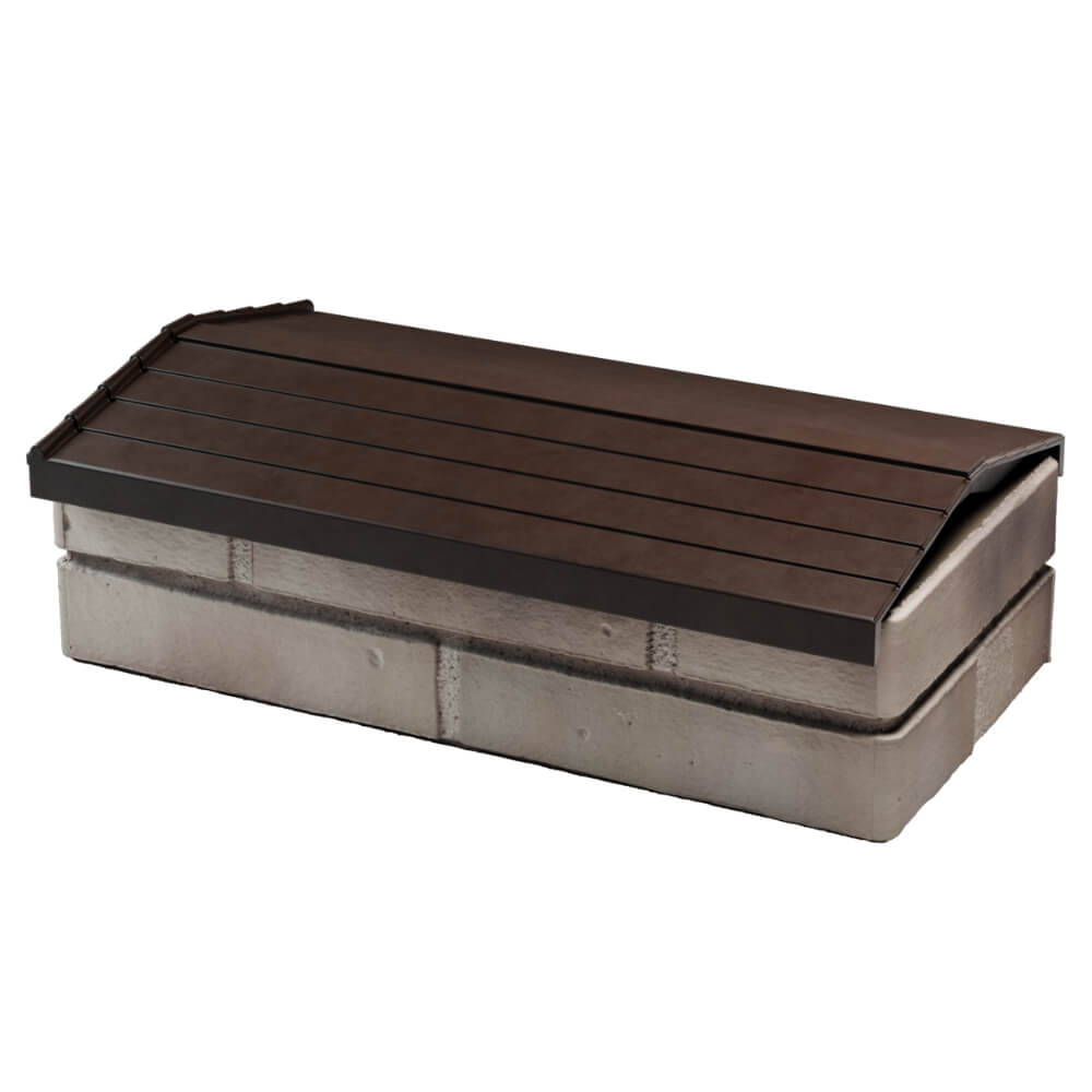 Парапет Zking Бона ХайТек Коричневый с посадкой на 1 кирпич (200/225/255мм) в Бишкеке фото