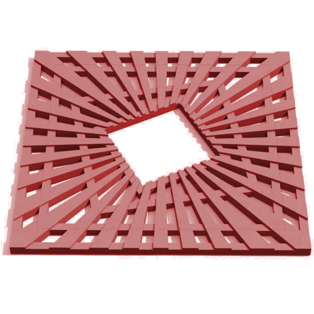 Приствольная решетка для дерева ZKING ATMOSPHERE 1.2х1.2м Красная Бишкек фото