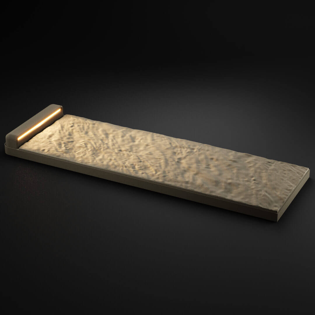 LED Светильник для шаговой плиты STONE Светлая Галька 330х75х98мм в Бишкеке фото