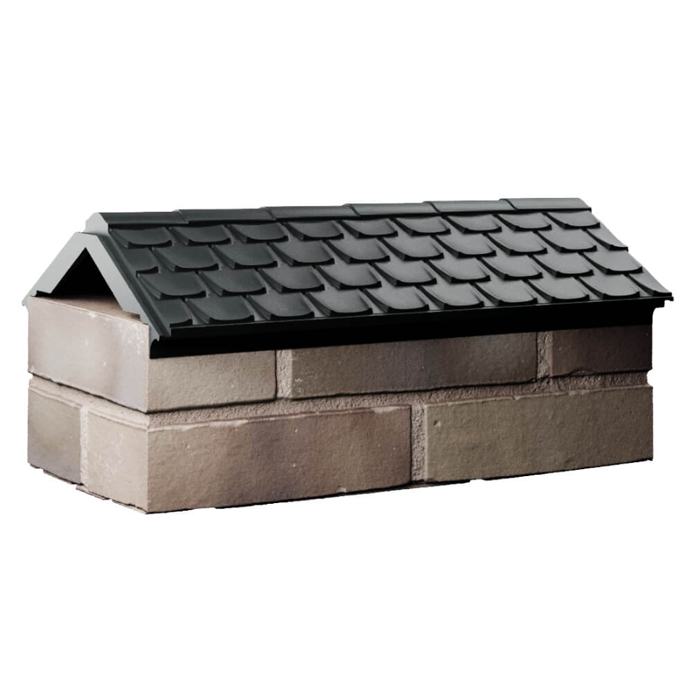 Парапет Zking Эльбрус Черный с посадкой на 1 кирпич (255мм) Бишкек фото