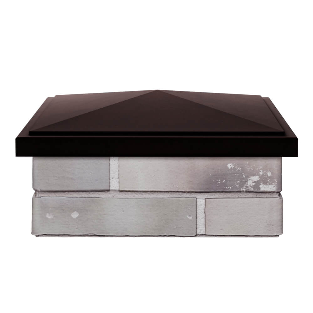 Колпак Zking БонаМоно Коричневый на столб 1.5х1.5 кирпича (385х385, 400х400мм) Бишкек фото