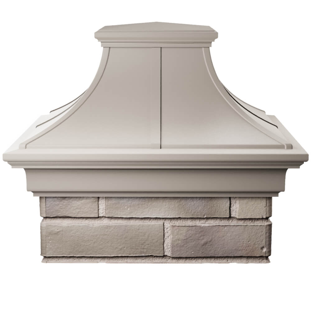 Колпак Zking Монблан Премиум Бежевый на столб 1.5х1.5 кирпича (385х385мм) Бишкек фото