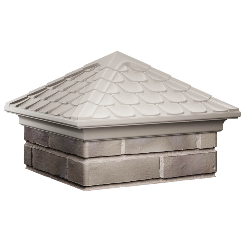 Колпак Zking Эльбрус Бежевый на столб 1.5х1.5 кирпича (385х385мм) в Бишкеке фото