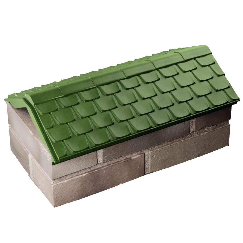 Парапет Zking Эльбрус Зеленый с посадкой на 1 кирпич (255мм) в Бишкеке фото