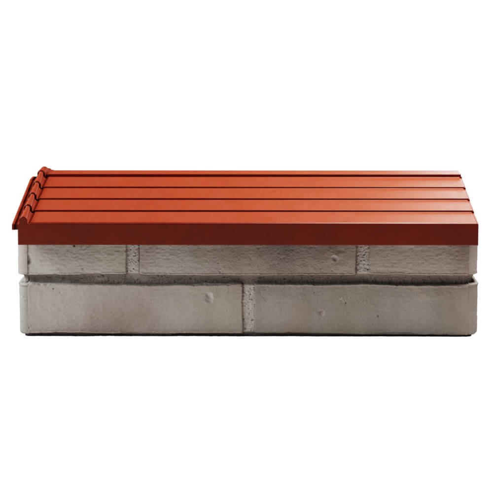 Парапет Zking Бона ХайТек Красный с посадкой на 1 кирпич (200/225/255мм) в Бишкеке фото
