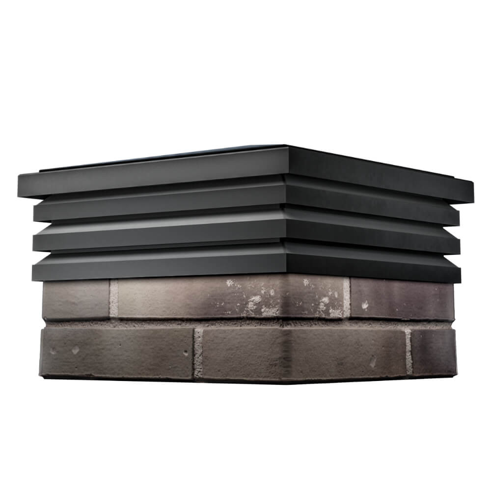 Колпак Zking Бона ХайТек Черный на столб 1.5х1.5 кирпича (385х385мм) в Бишкеке фото