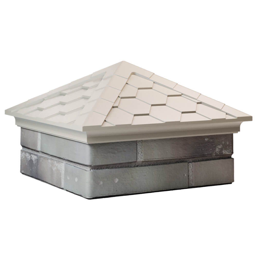 Колпак Zking Эверест Бежевый на столб 1.5х1.5 кирпича (390х390мм) в Бишкеке фото