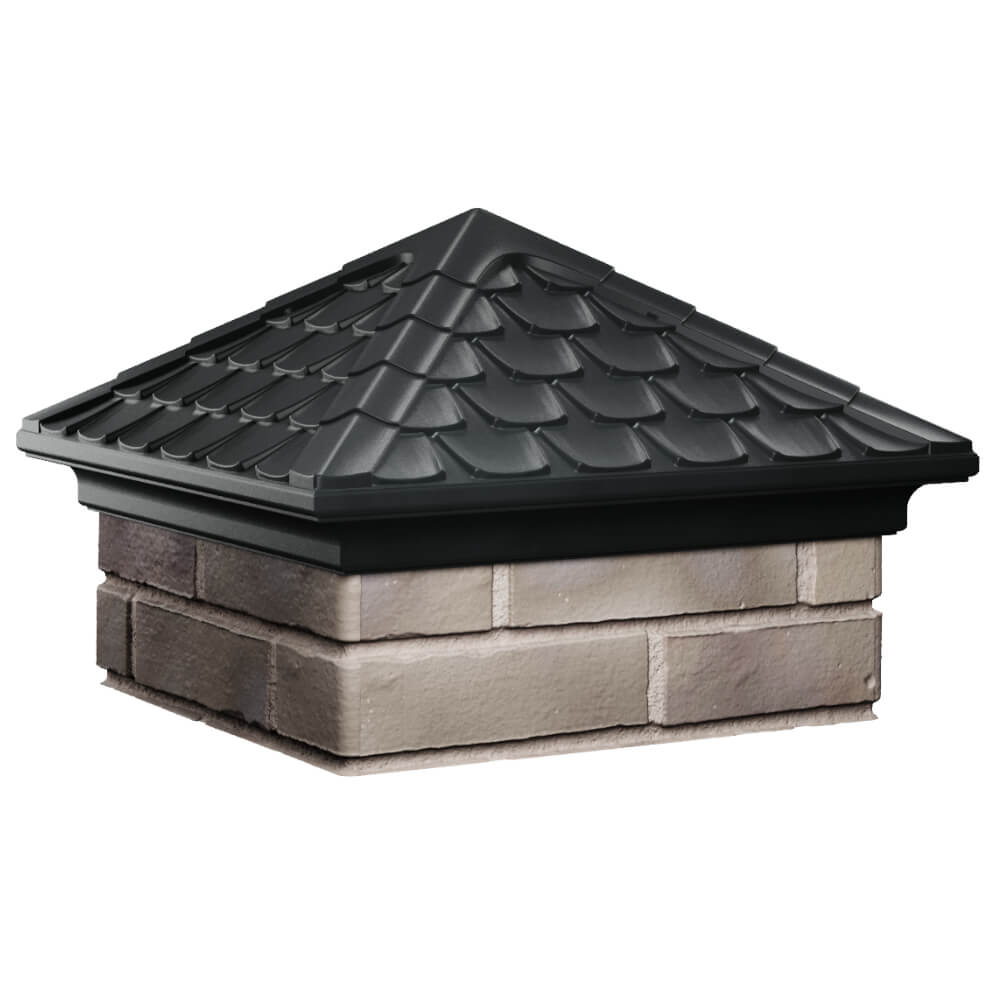 Колпак Zking Эльбрус Черный на столб 1.5х1.5 кирпича (385х385мм) в Бишкеке фото