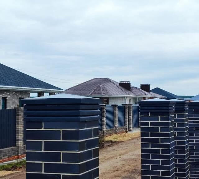 Колпак Zking Бона ХайТек Серый на столб 1.5х1.5 кирпича (385х385мм) в Бишкеке фото