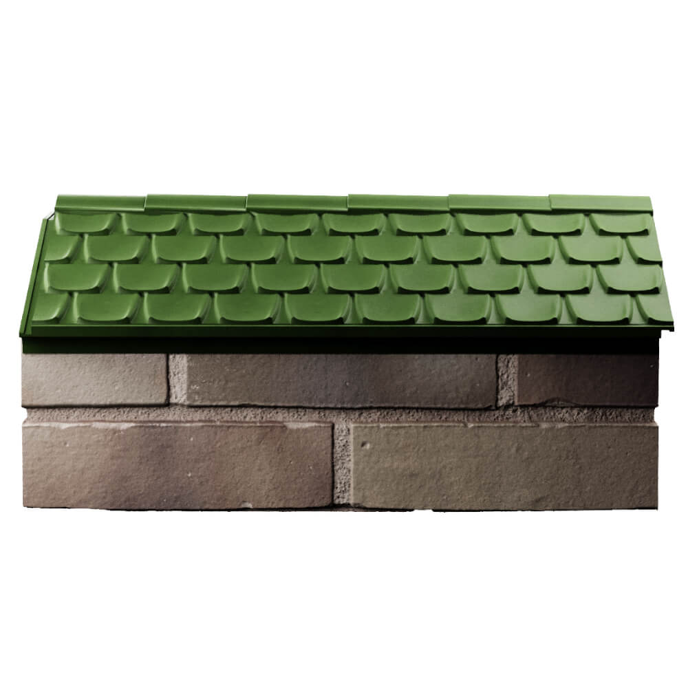 Парапет Zking Эльбрус Зеленый с посадкой на 1 кирпич (255мм) в Бишкеке фото