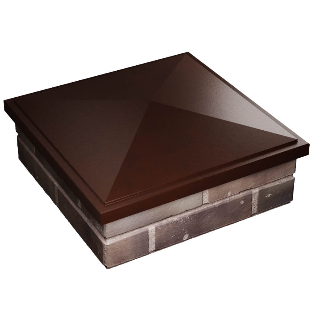 Колпак Zking БонаМоно Коричневый на столб 2х2 кирпича (515х515, 530х530мм) в Бишкеке фото