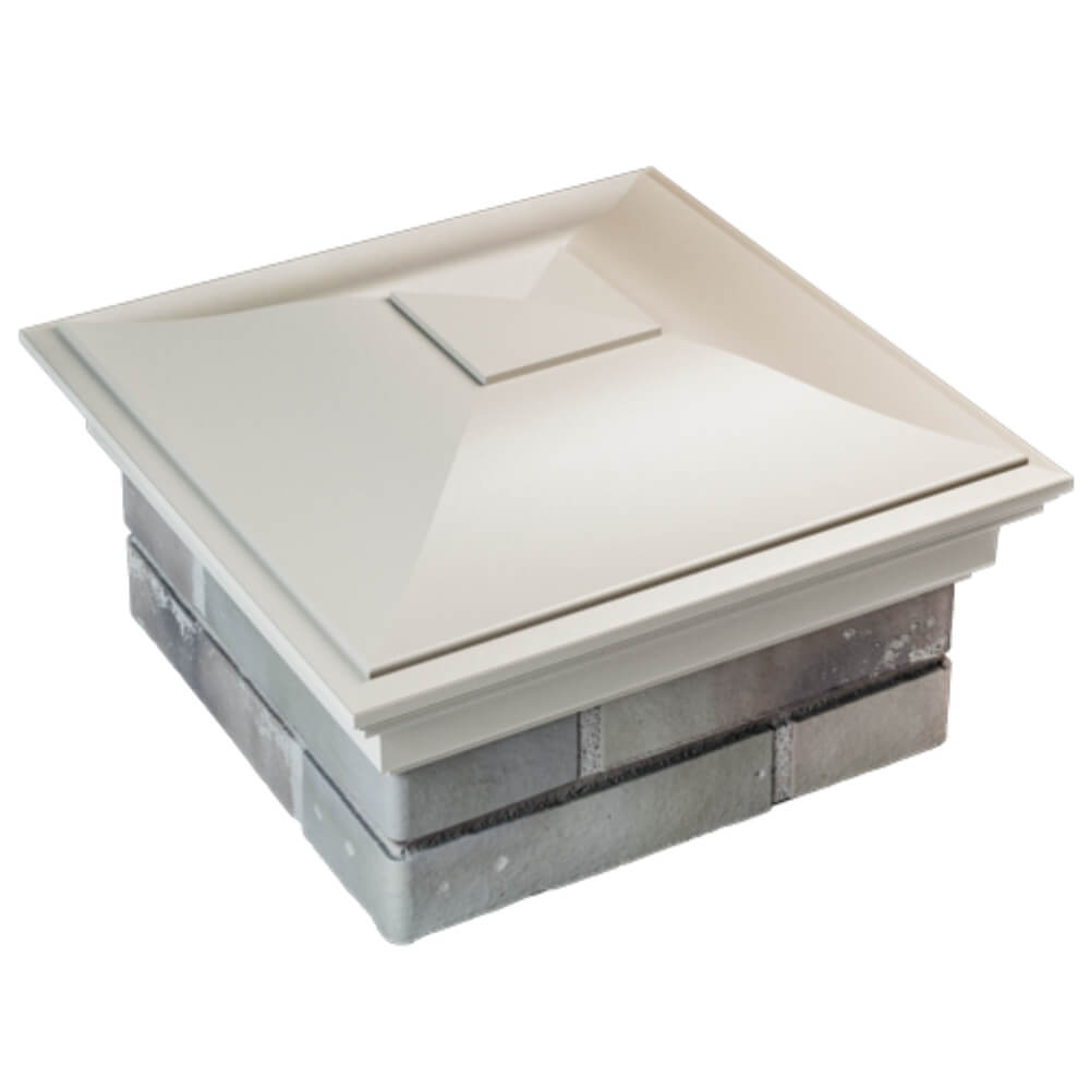 Колпак Zking Монблан Бежевый на столб 1.5х1.5 кирпича (385х385мм) в Бишкеке фото