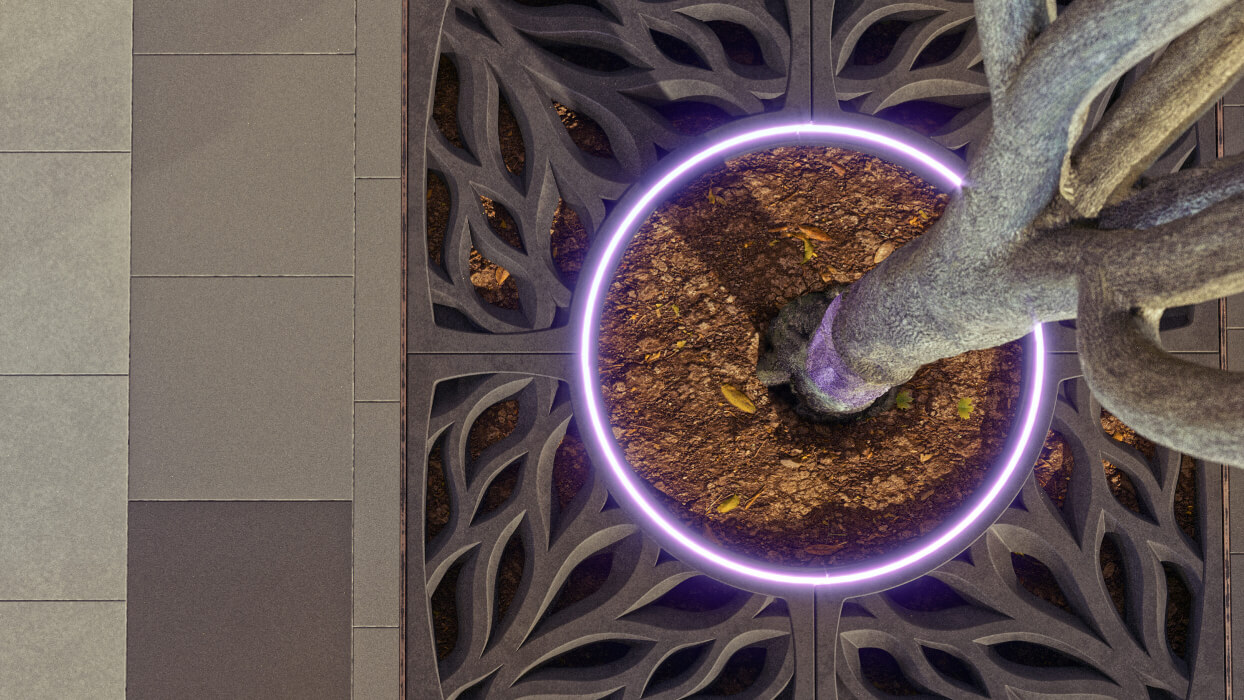 Приствольная решетка для дерева ZKING CRUST 1.2х1.2м Черная в Бишкеке фото