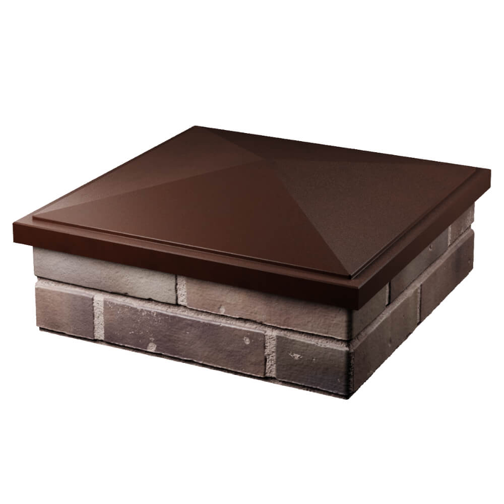 Колпак Zking БонаМоно Коричневый на столб 2х2 кирпича (515х515, 530х530мм) в Бишкеке фото