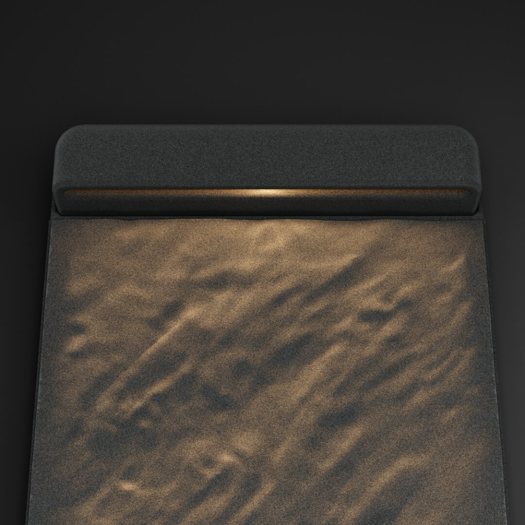 LED Светильник для шаговой плиты STONE Графитовый Серый 330х75х98мм в Бишкеке фото