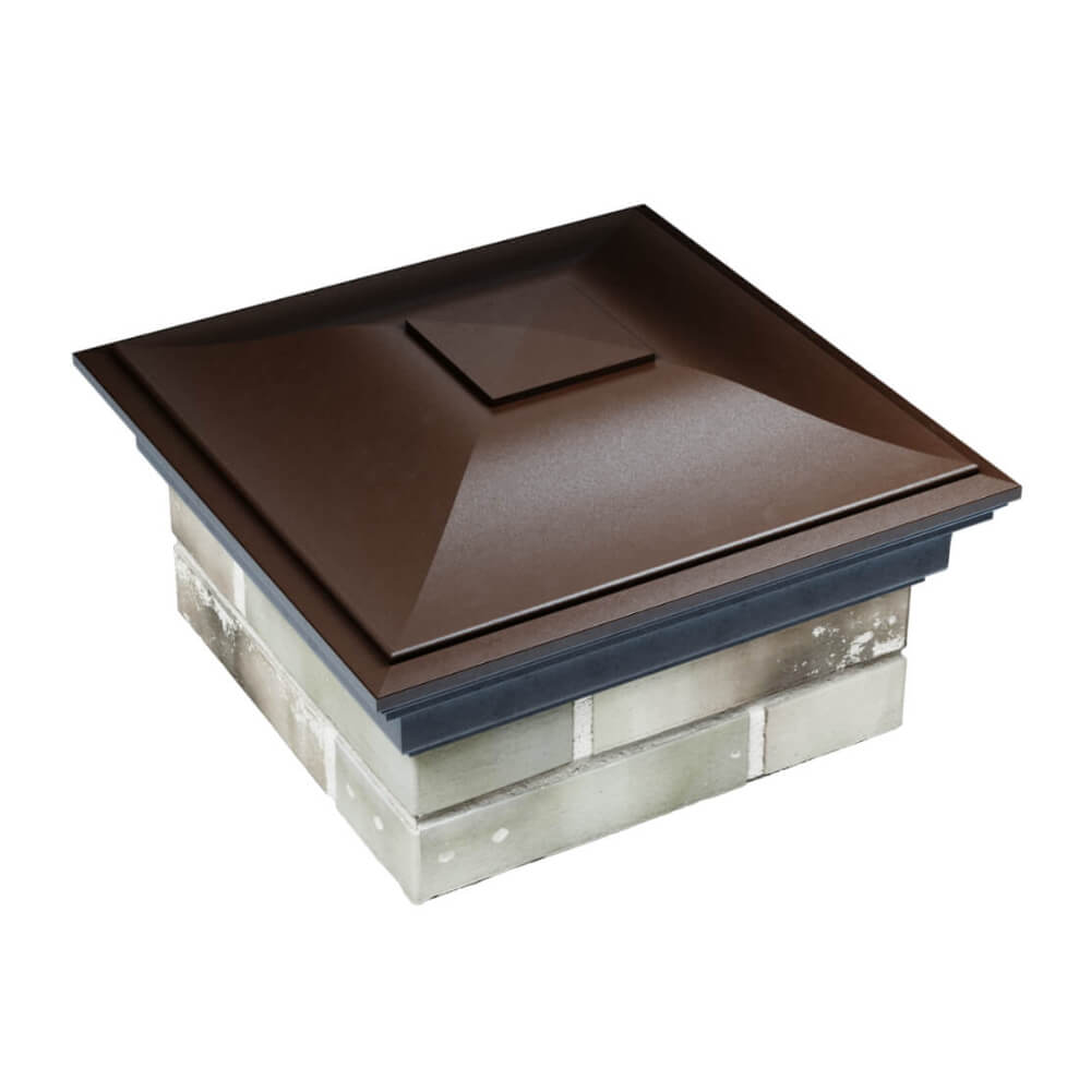 Колпак Zking Монблан Коричневый на столб 1.5х1.5 еврокирпича 0.7НФ (355х355мм) в Бишкеке фото