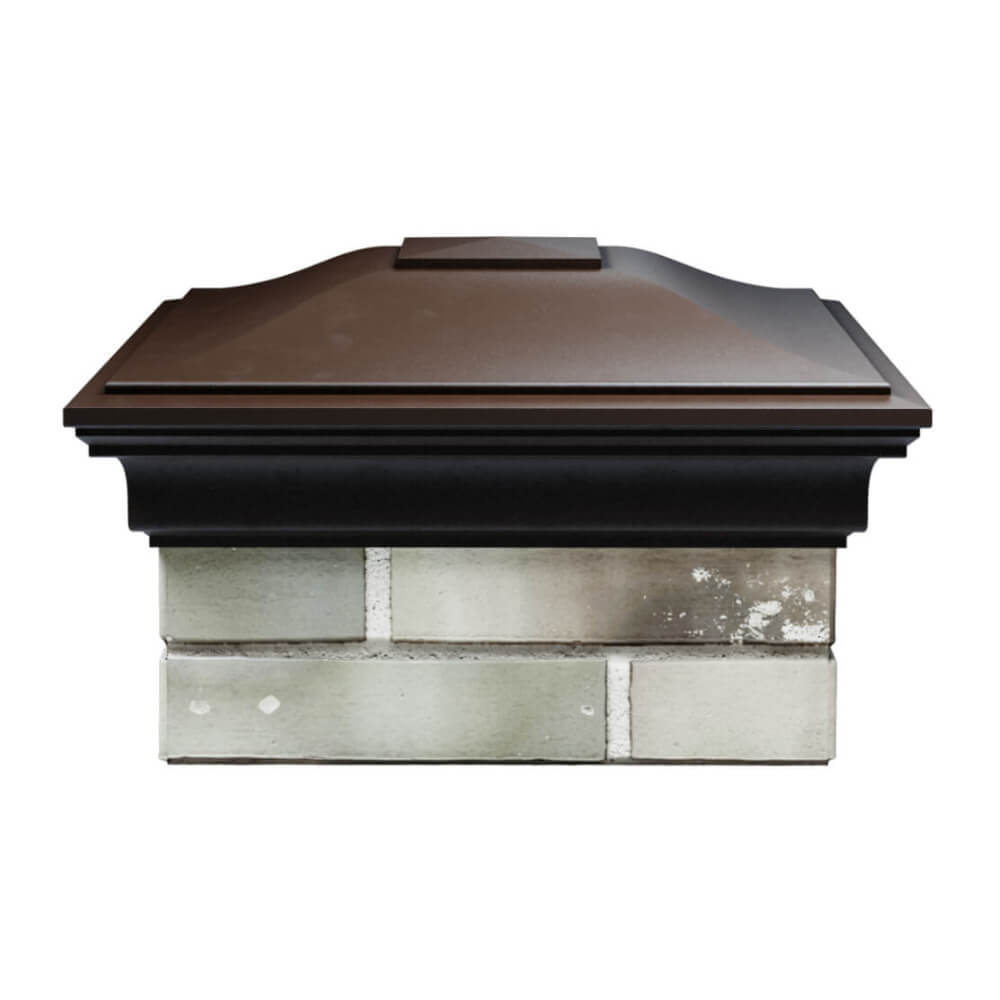 Колпак Zking Монблан Коричневый на столб 1.5х1.5 еврокирпича 0.7НФ (355х355мм) Бишкек фото