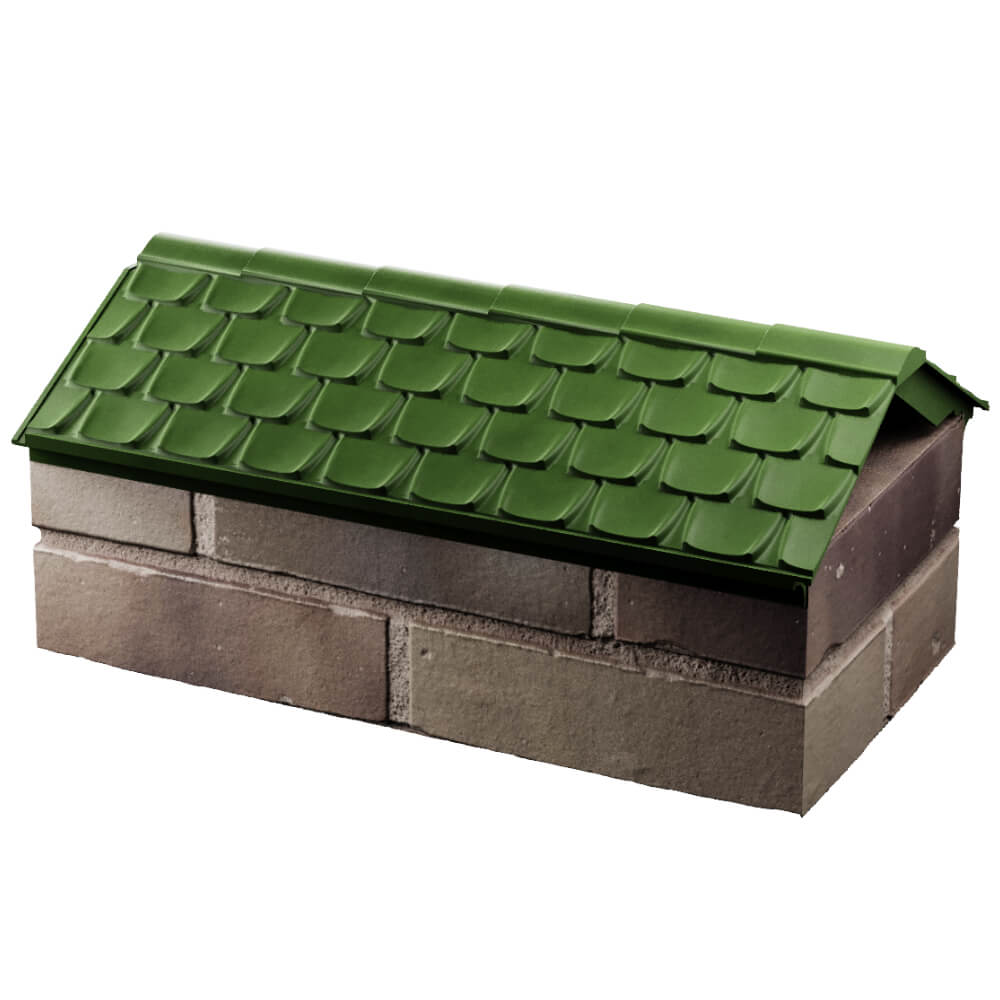 Парапет Zking Эльбрус Зеленый с посадкой на 1 кирпич (255мм) в Бишкеке фото