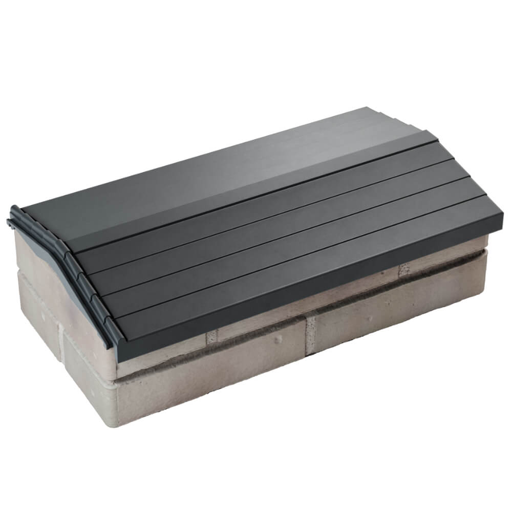 Парапет Zking Бона ХайТек Серый с посадкой на 1 кирпич (200/225/255мм) в Бишкеке фото