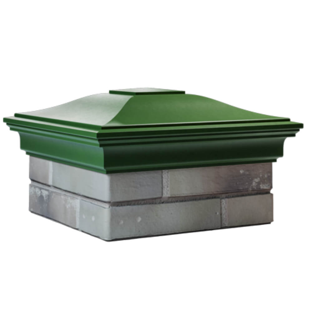 Колпак Zking Монблан Зеленый на столб 1.5х1.5 кирпича (385х385мм) в Бишкеке фото