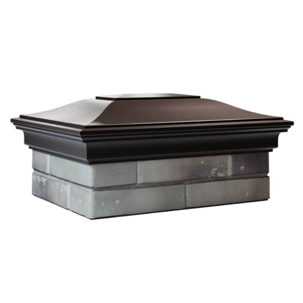 Колпак Zking Монблан Коричневый на столб 2х1.5 кирпича (515х385мм) в Бишкеке фото