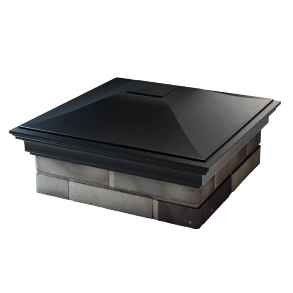 Колпак Zking Монблан Черный на столб 2х2 кирпича (515х515мм) в Бишкеке фото