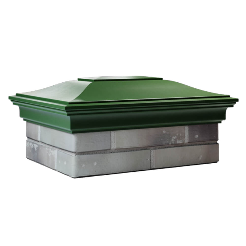 Колпак Zking Монблан Зеленый на столб 2х1.5 кирпича (515х385мм) в Бишкеке фото