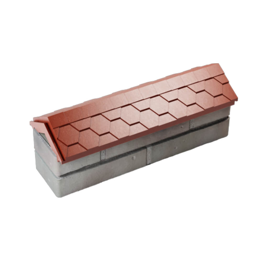 Парапет Zking Эверест Красный с посадкой на 0.5 кирпича (130мм) в Бишкеке фото