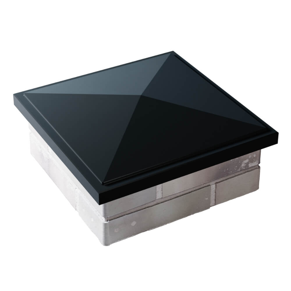 Колпак Zking БонаМоно Черный на столб 1.5х1.5 кирпича (385х385, 400х400мм) в Бишкеке фото