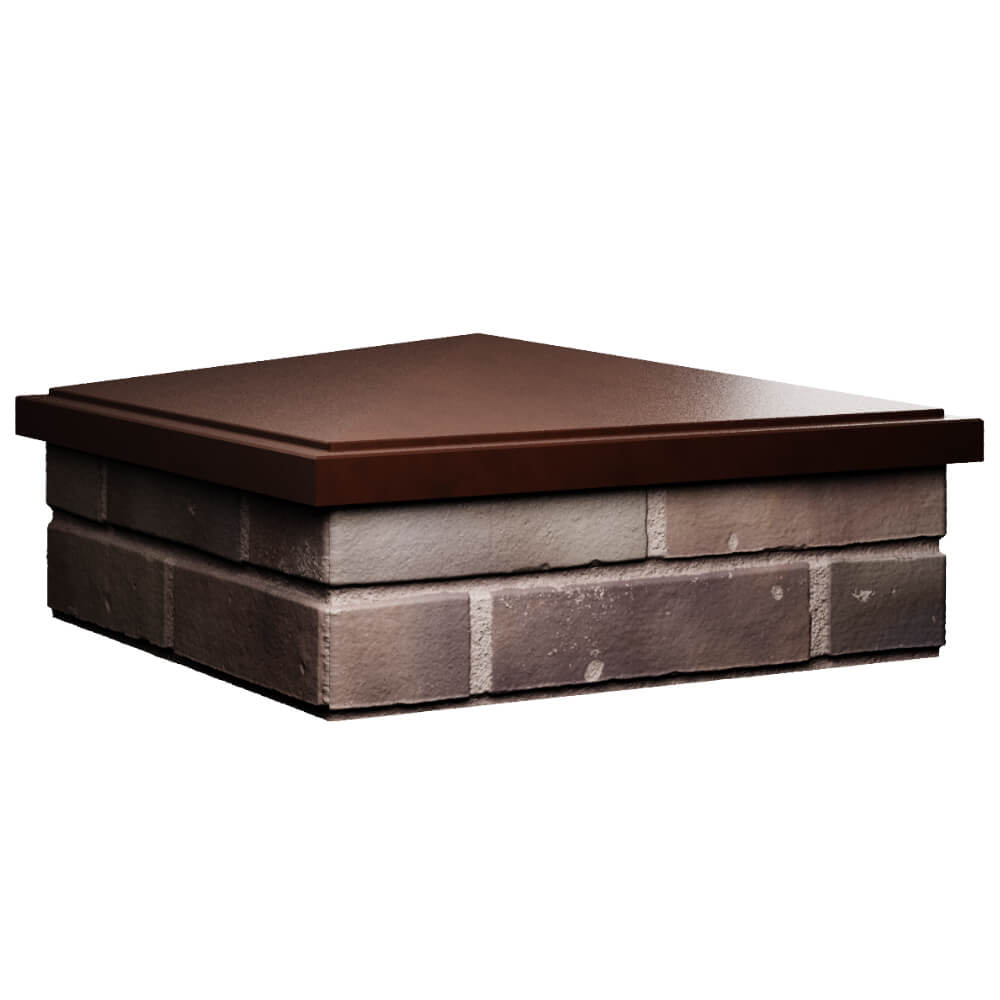 Колпак Zking БонаМоно Коричневый на столб 2х2 кирпича (515х515, 530х530мм) в Бишкеке фото